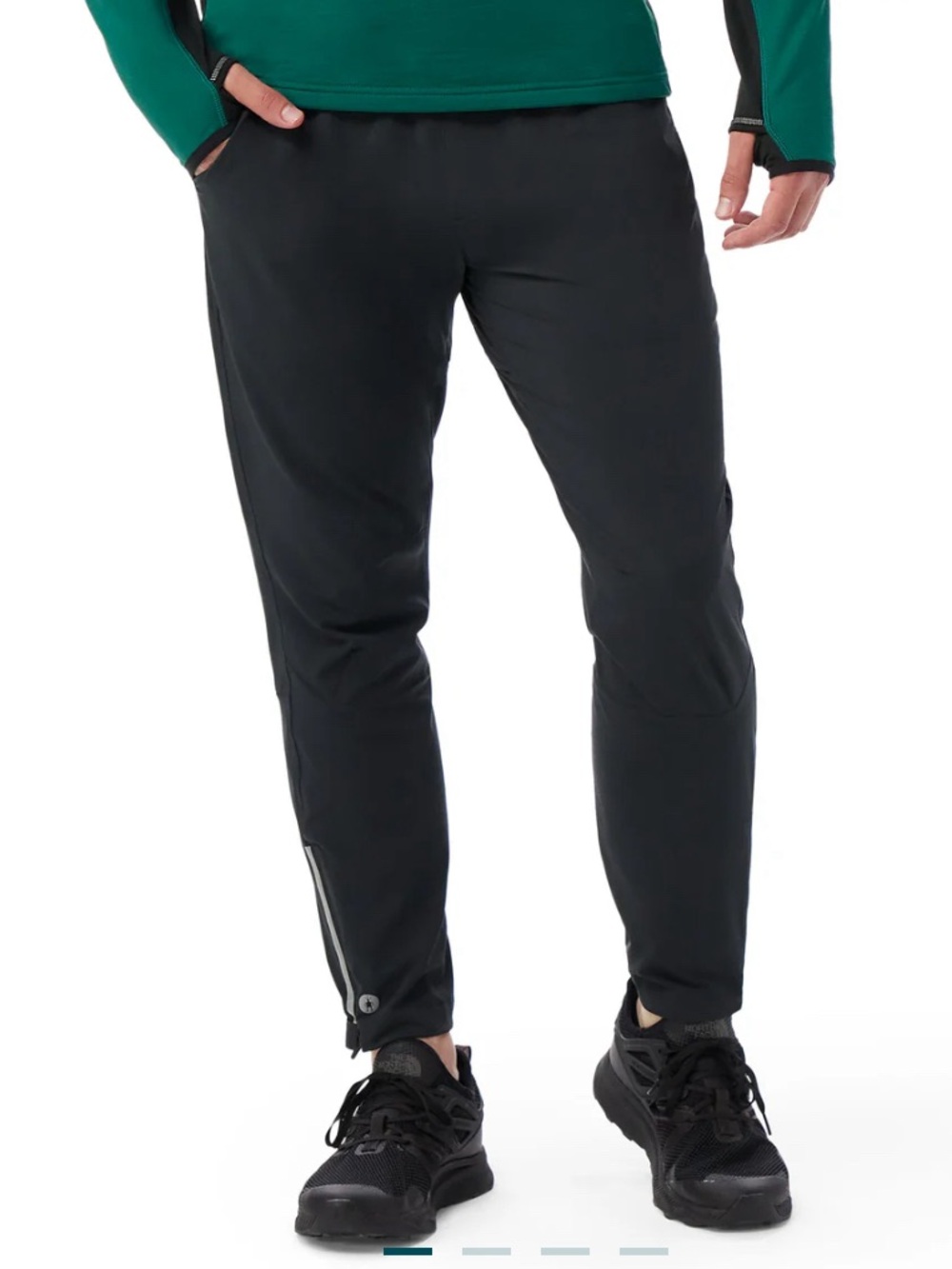 Smartwool men’s active run pants black size medium